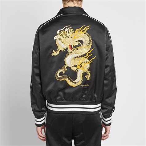 versace dragon ball z jacket|Versace biker jacket.